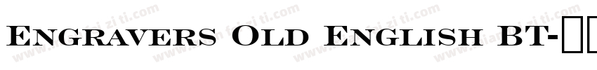 Engravers Old English BT字体转换